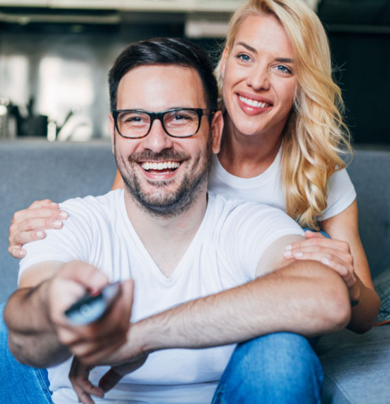 Couple-with-remote