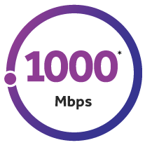 1000 Mbps with an asterisk